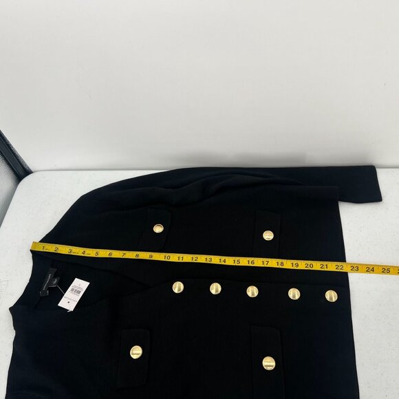 Ann Taylor Women's Small Black Cardigan Sweater NWT Gold Buttons - Picture 8 of 10